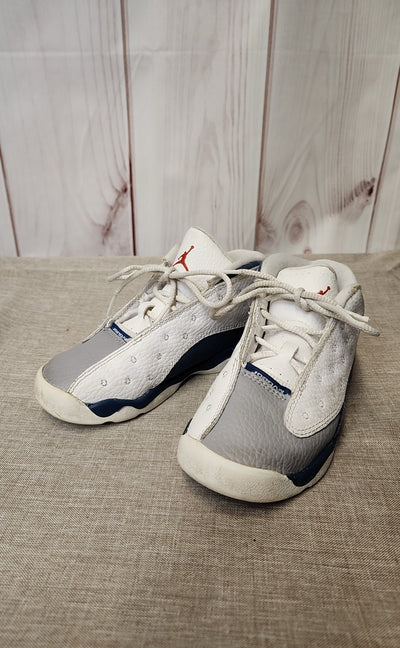 Air Jordan Boy's Size 10 White & Blue Sneakers