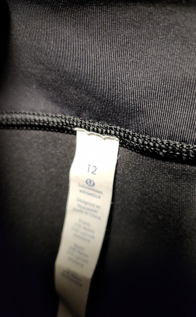 NWT Lululemon Women's Size 12 Black Active Capris Pace Rival Crop
