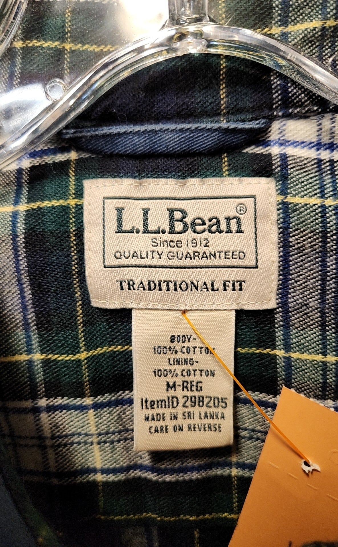 LL Bean Men's Size M Navy Shirt