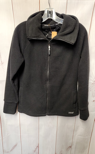 Calvin Klein Women's Size S Black Full Zip Hooded Sweatshirt
