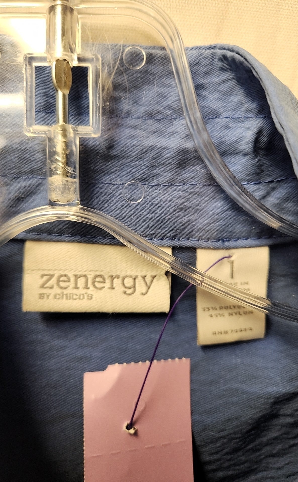 Zenergy - Chico's Women's Size 1 = US M Blue Jacket
