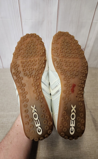 Geox Women's Size 7 White Sneakers Shoes