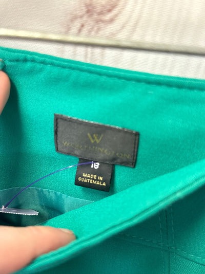 NWT Worthington Women's Size 18 Green Skirt