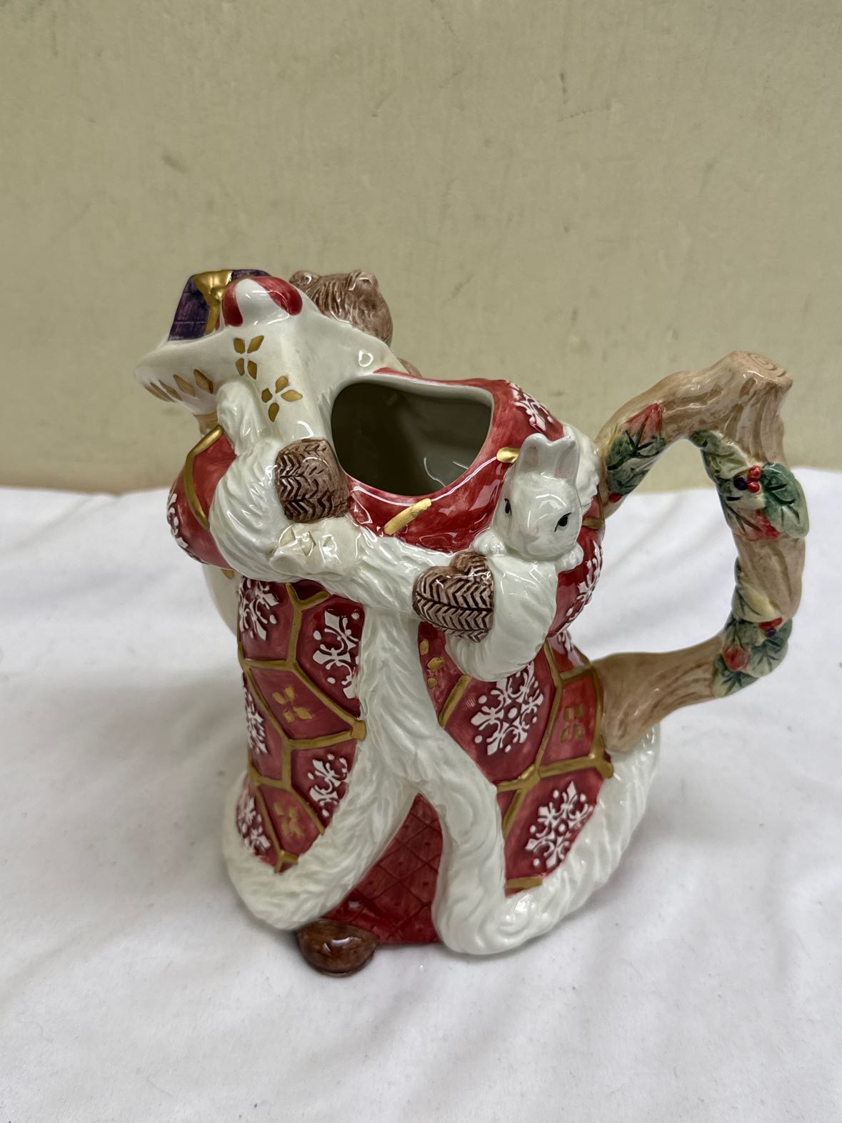 Fitz and Floyd Florentine Christmas Santa Tea Pot