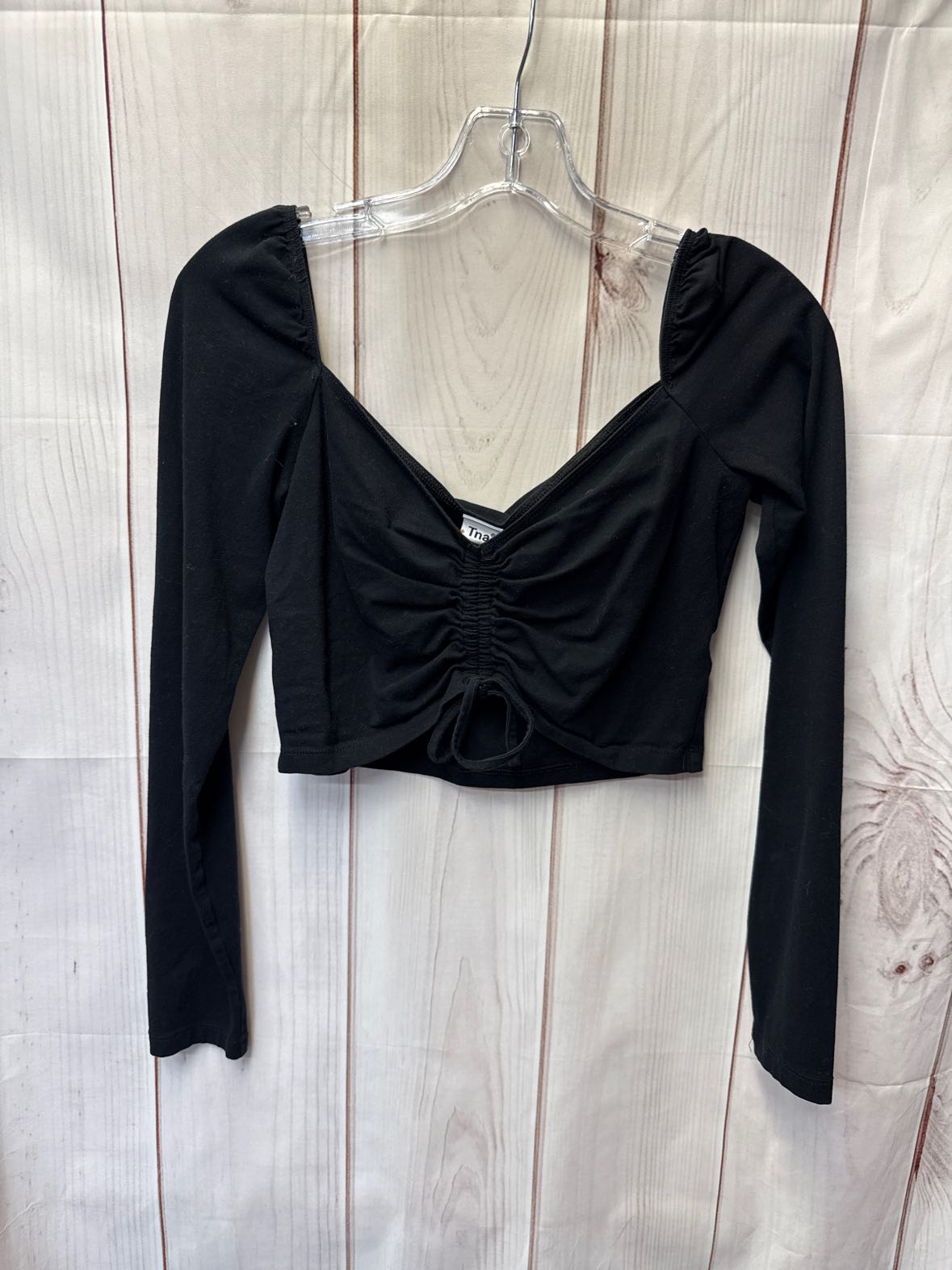 TNA Women's Size M Black Long Sleeve Top
