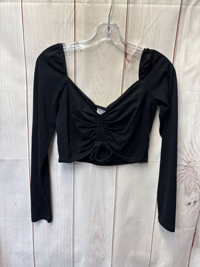 TNA Women's Size M Black Long Sleeve Top
