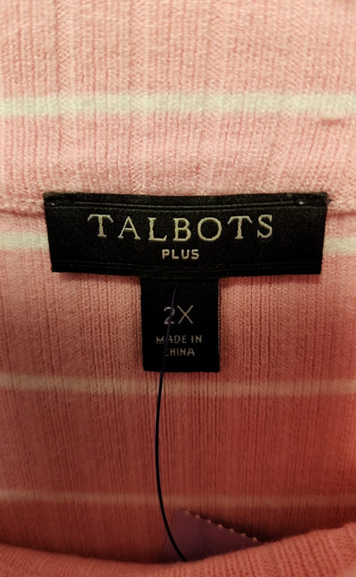 Talbots Women's Size 2X Pink Sleeveless Top