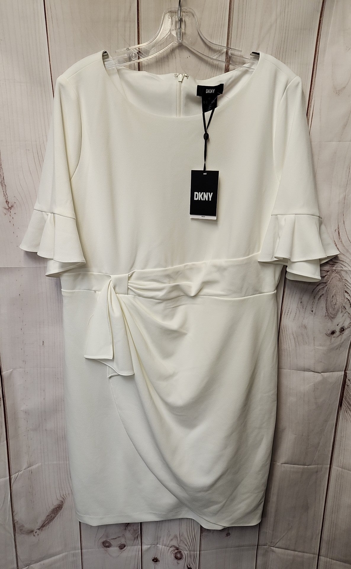 NWT DKNY Women's Size 16 White Dress