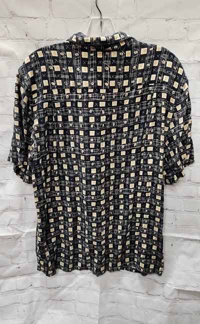 Campia Men's Size L Black & Beige Shirt