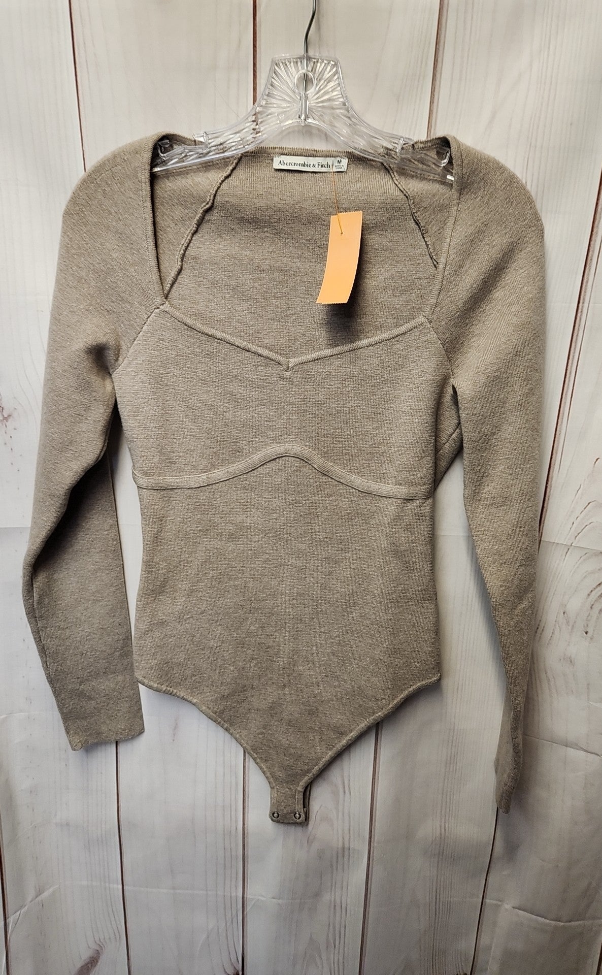 Abercrombie & Fitch Women's Size M Beige Bodysuit