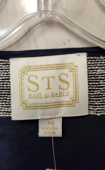 Sail to Sable Women's Size M Navy Long Sleeve Top