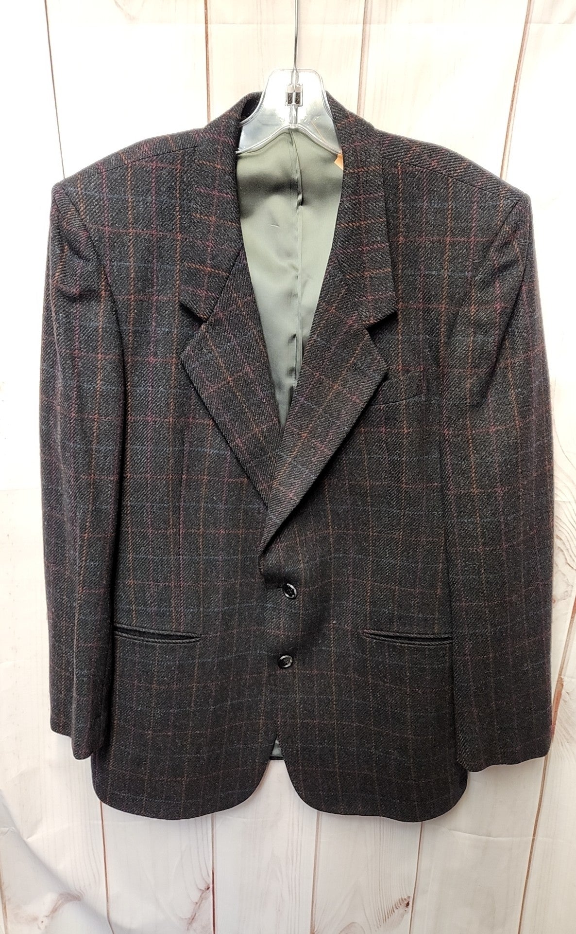 Andre Vachon Men's Size 42 Black Wool Sport Coat