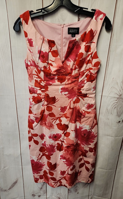 Adrianna Papell Women's Size 6 Pink Floral Dress