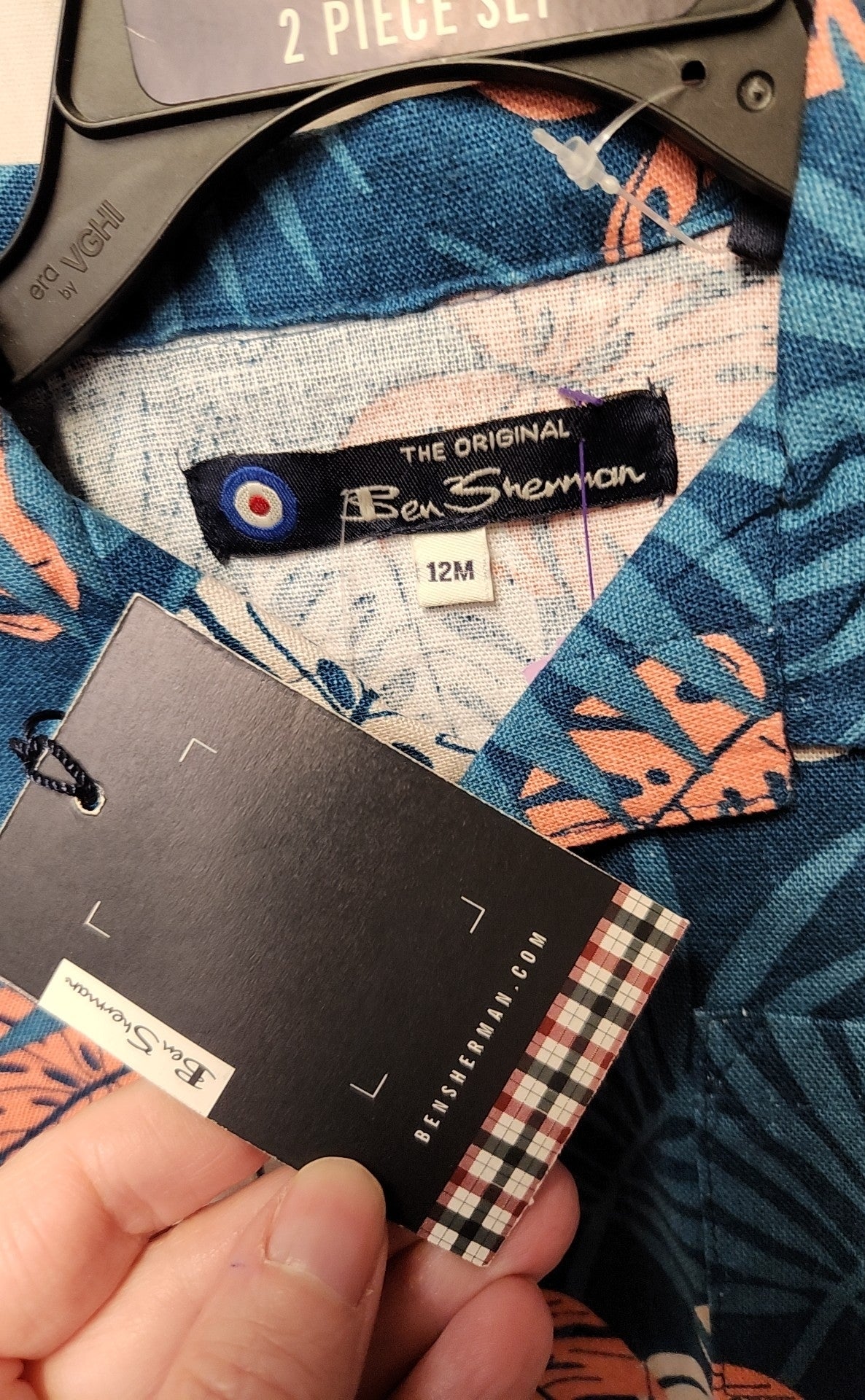 Ben Sherman Boy's Size 12 Months Blue Outfit