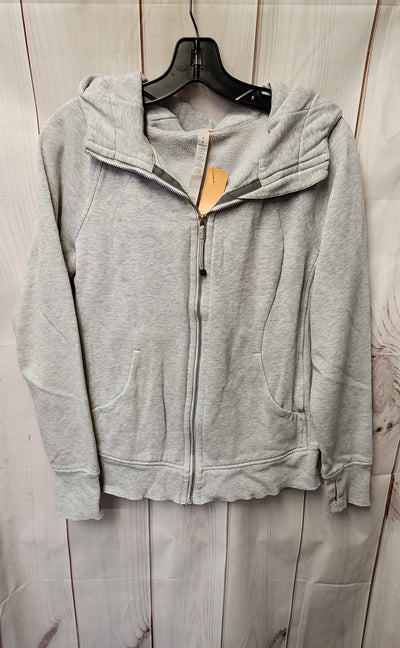 Lululemon Women's Size 8 Gray Full Zip Hooded Sweatshirt