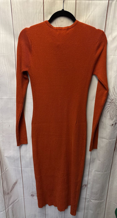 CMZ2005 Women's Size 12/14 Orange Knit Dress
