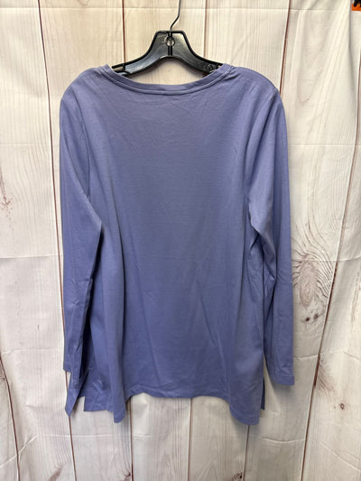 Isaac Mizrahi Women's Size L Purple Long Sleeve Top