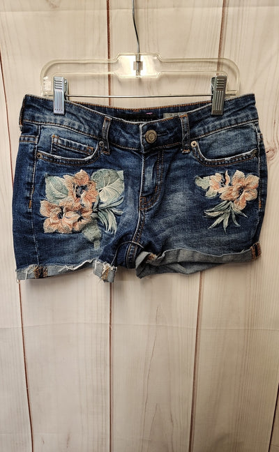 Aeropostale Women's Size 00 Blue Floral Shorts Shorty