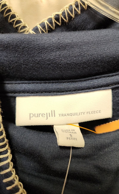 NWT Pure Jill Women's Size S Petite Navy Long Sleeve Top