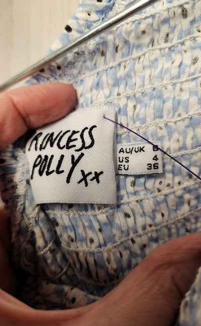 Princess Polly Women's Size 4 Blue Dress
