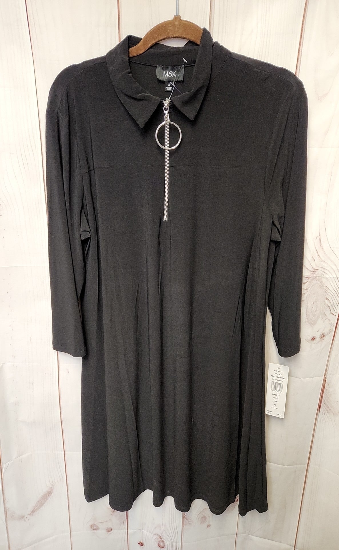 NWT Msk Women's Size XL Black Dress