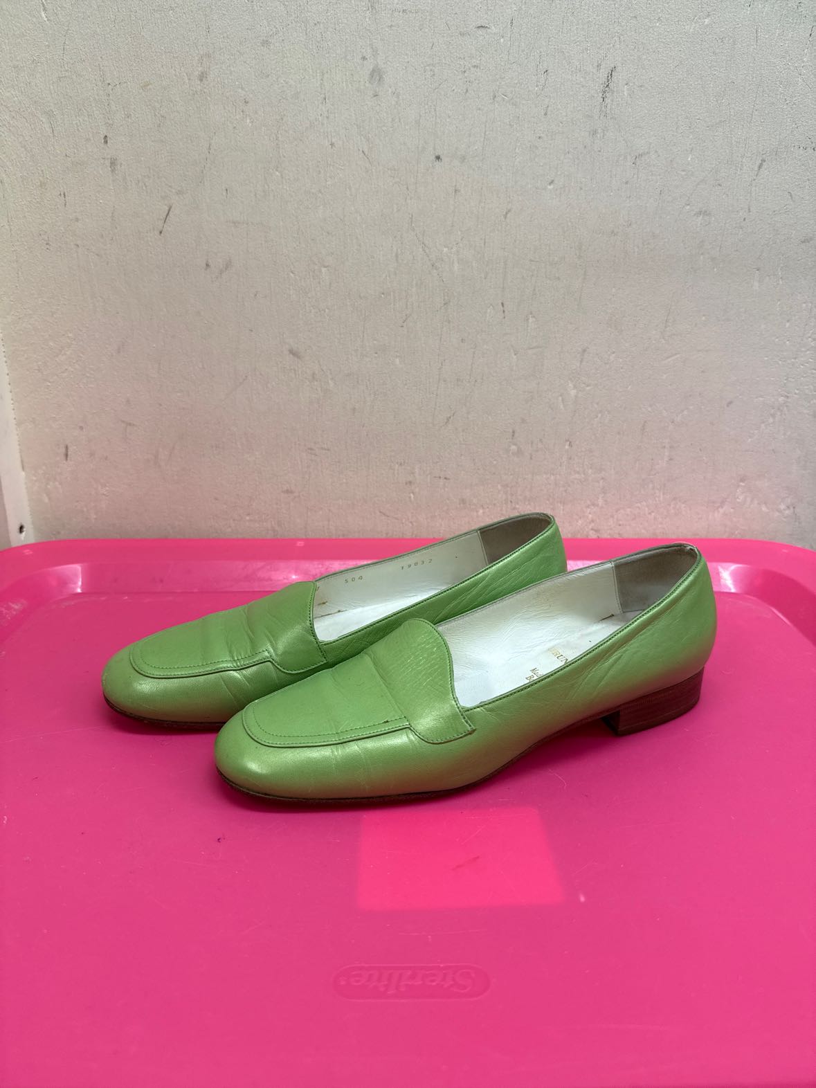 Bruno Magli Women's Size 38 = 7-1/2 Green Flats