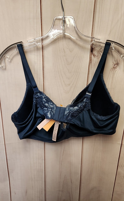 Victoria's Secret Lined Demi Women's Size 38D Blue Lace Floral Bra