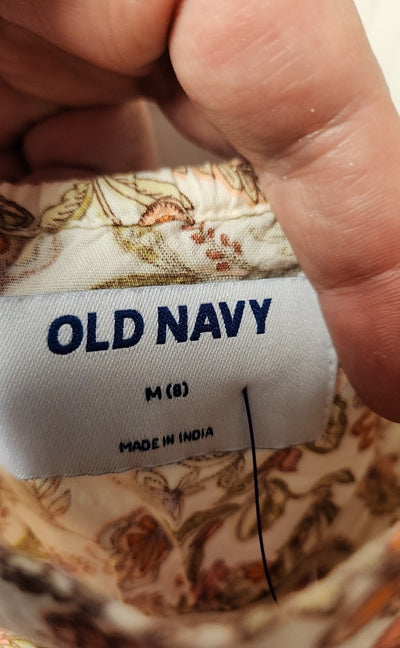 Old Navy Girl's Size 8 White & Pink Dress