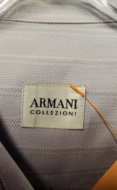 Armani Collezioni Men's Size L Purple Shirt