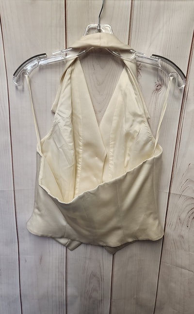 Black Tie Women's Size 10 White Sleeveless Top
