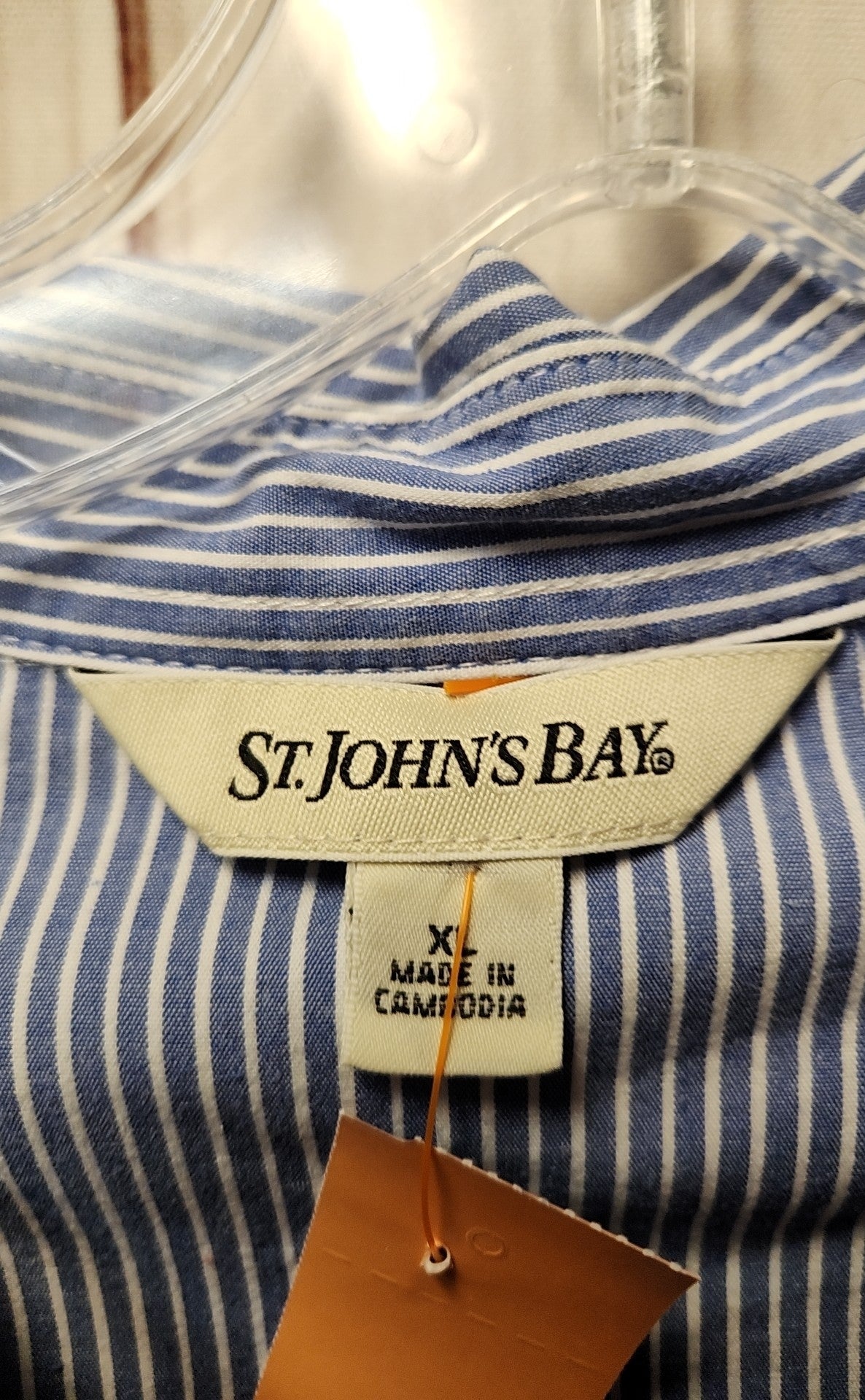 St Johns Bay Women's Size XL Blue Long Sleeve Top