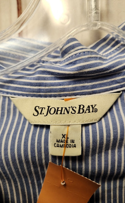 St Johns Bay Women's Size XL Blue Long Sleeve Top