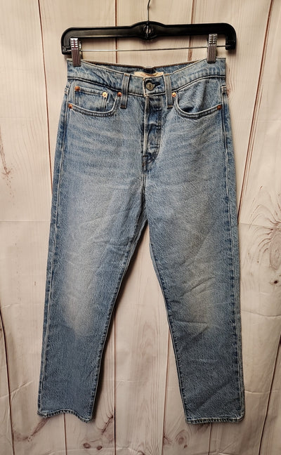 Levis Women's Size 25 (0) Blue Jeans Wedgie Straight
