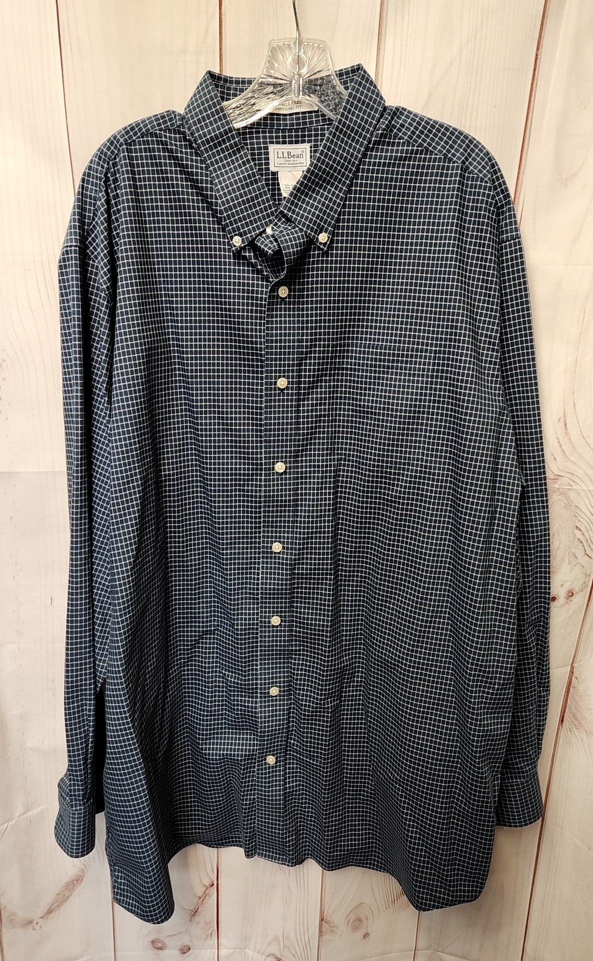 LL Bean Men's Size XXL Tall Blue Shirt