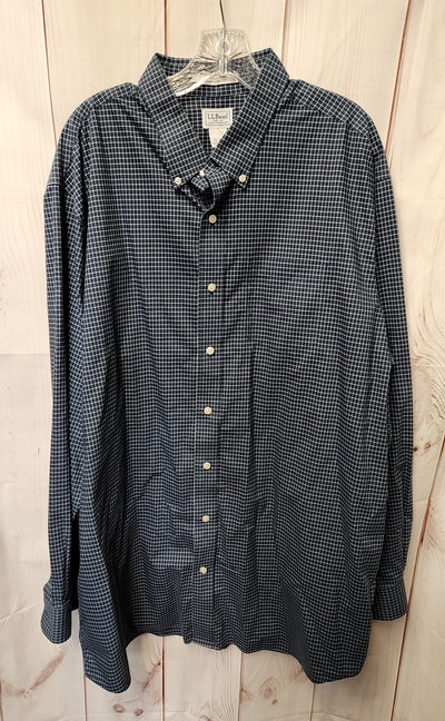 LL Bean Men's Size XXL Tall Blue Shirt