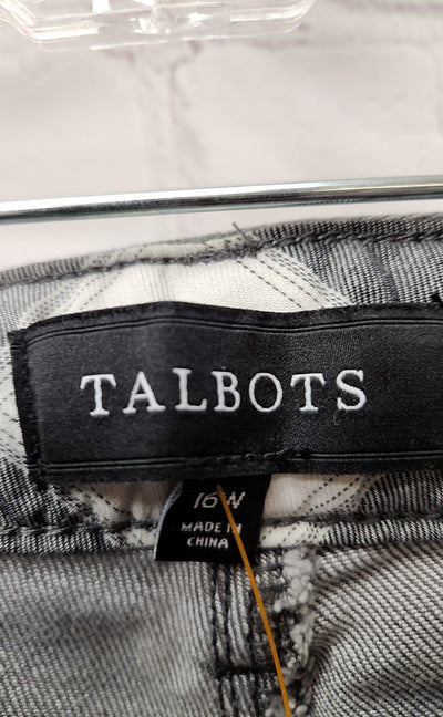 Talbots Women's Size 33 (15-16) Gray Jeans