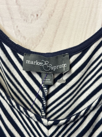 Market & Spruce Women's Size L White & Navy Dress