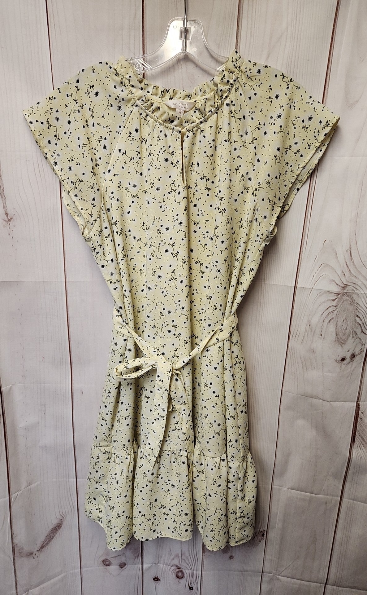 Lauren Conrad Women's Size M Yellow Floral Dress
