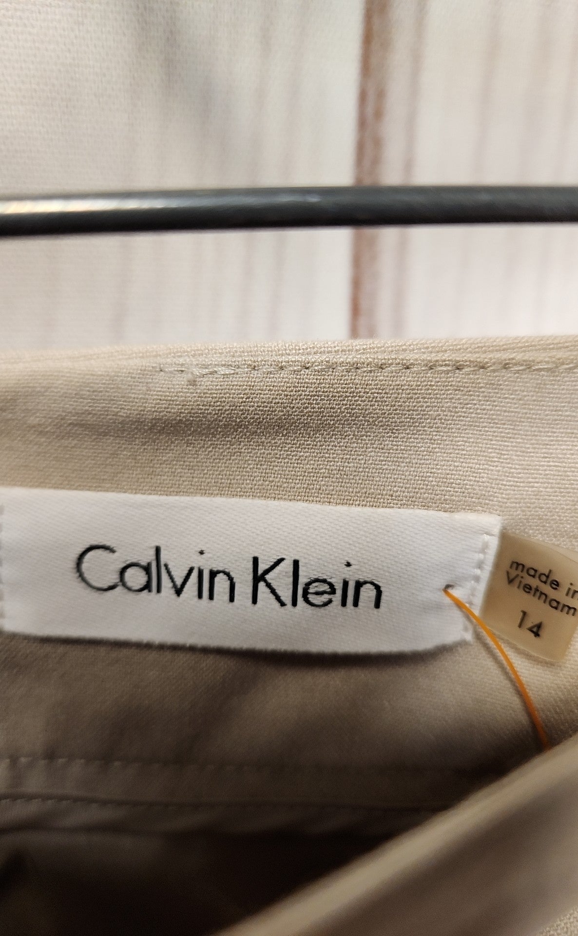 Calvin Klein Women's Size 14 Beige Skirt