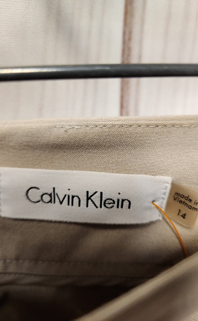 Calvin Klein Women's Size 14 Beige Skirt