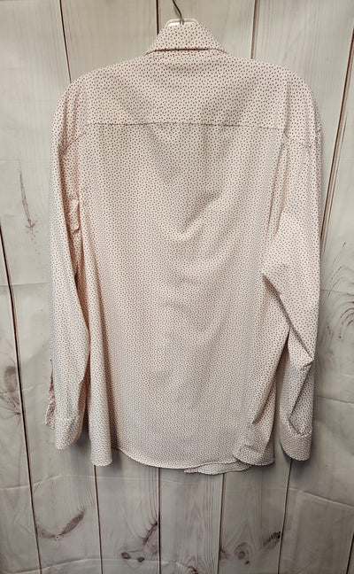 Alfani Men's Size L White & Red Shirt