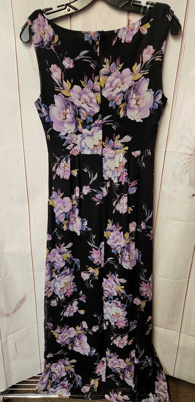 Connected Women's Size 6 Black Floral Dress