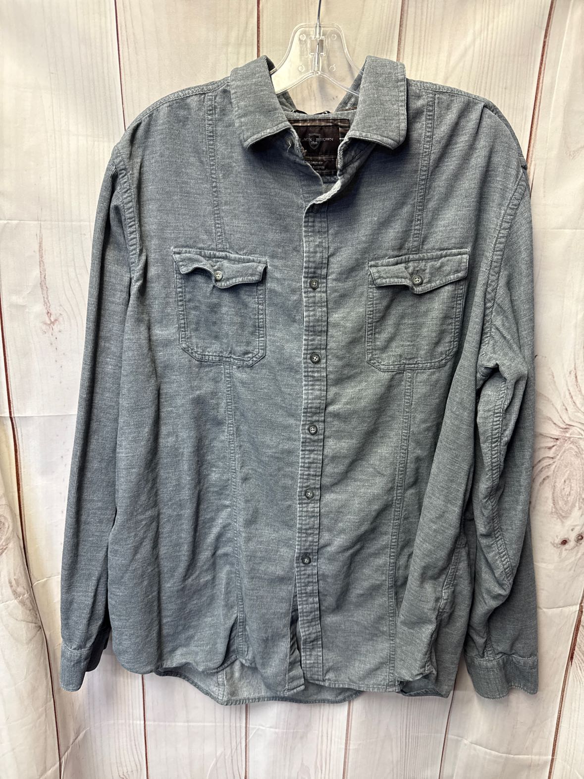 Black Brown Men's Size XXL Gray Shirt