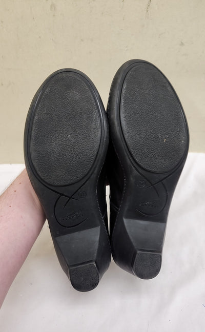 Dansko Women's Size 41 = 10-1/2 Black Leather Pumps Shoes