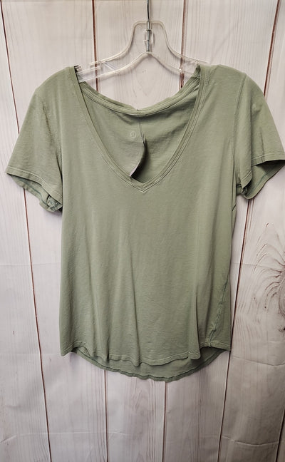 Lululemon Women's Size S Olive Green Short Sleeve Top