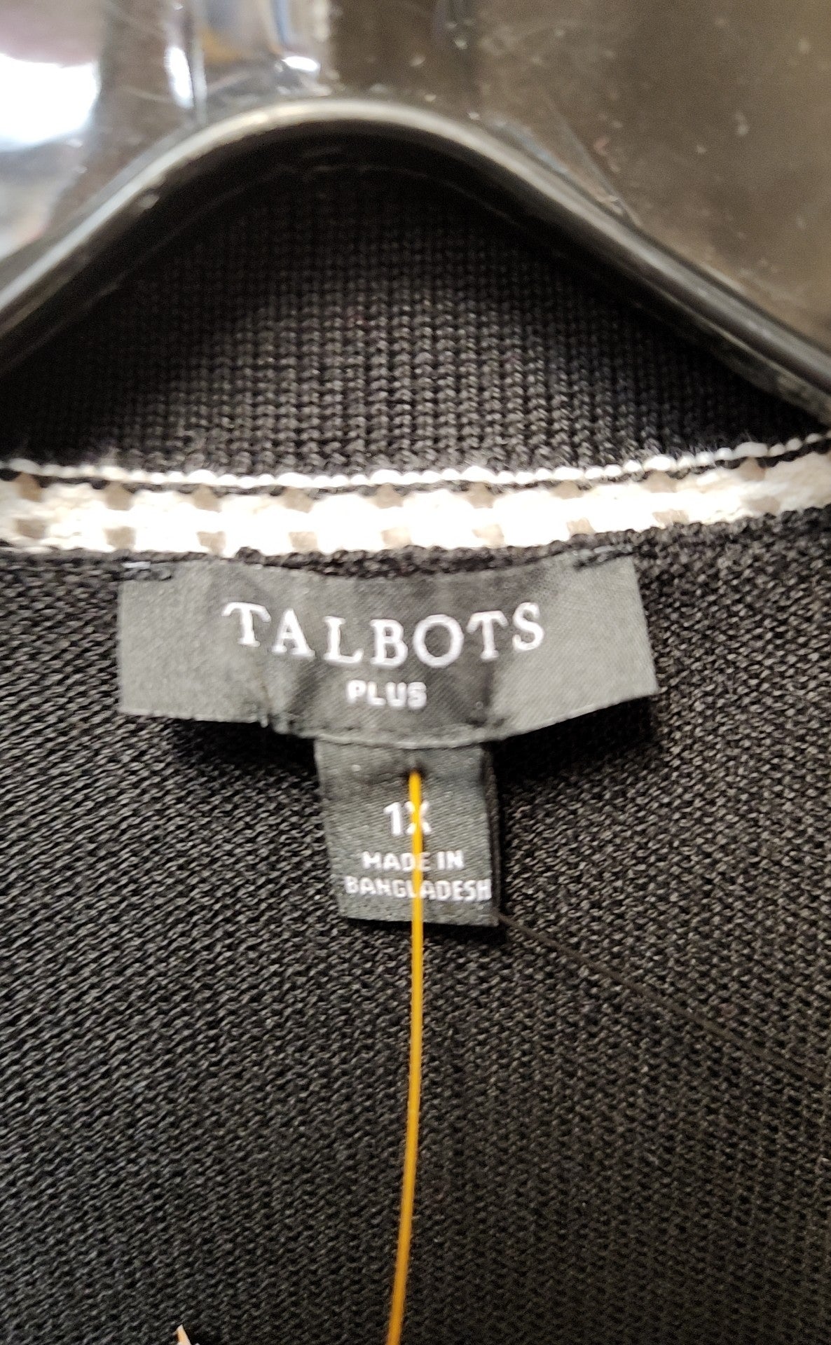 Talbots Women's Size 1X Black Cardigan