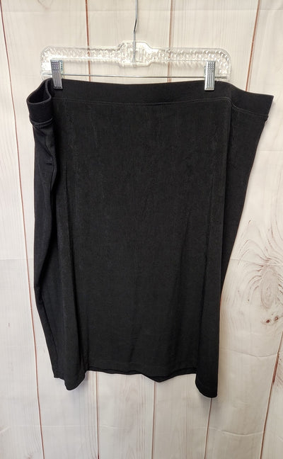 Chico's Travelers Women's Size 4 = US 20/22 Black Skirt