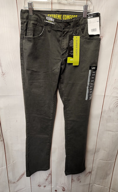 NWT Lee Boy's Size 14 Green Pants Slim Fit