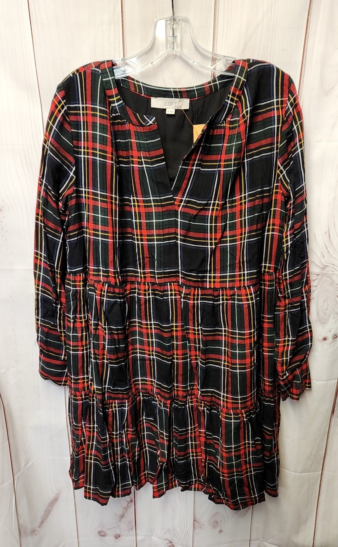 Loft Women's Size M Black & Red Dress