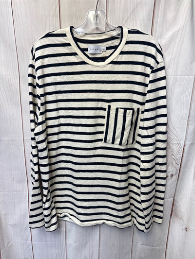 Topman Men's Size L White Sweatshirt